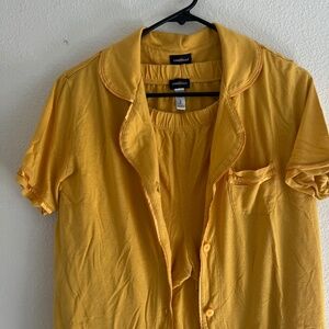 COSABELLA YELLOW PAJAMA SET